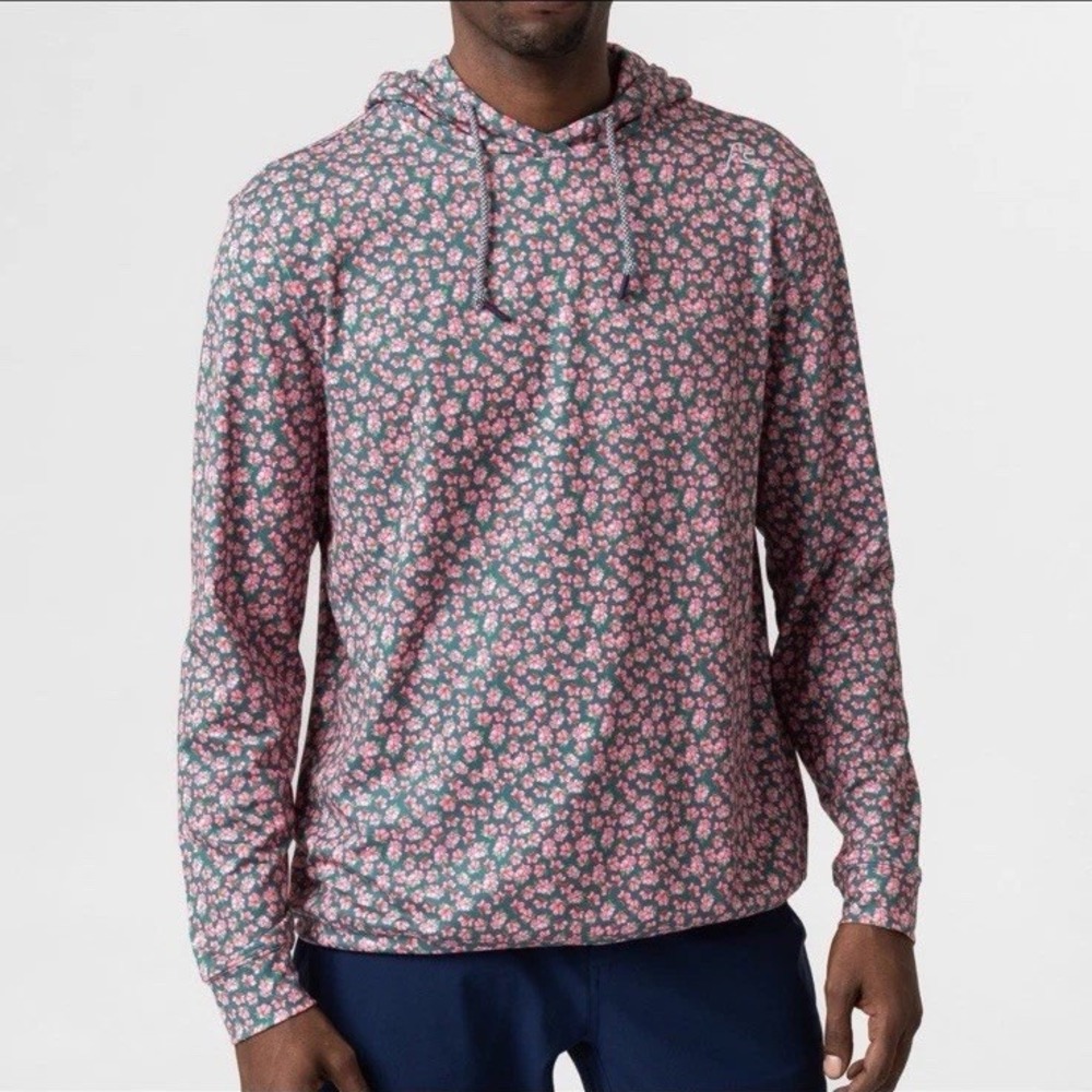 Rhoback The Masters 2026 Azalea Golf Hesi Performance Hoodie Men's Size L Floral